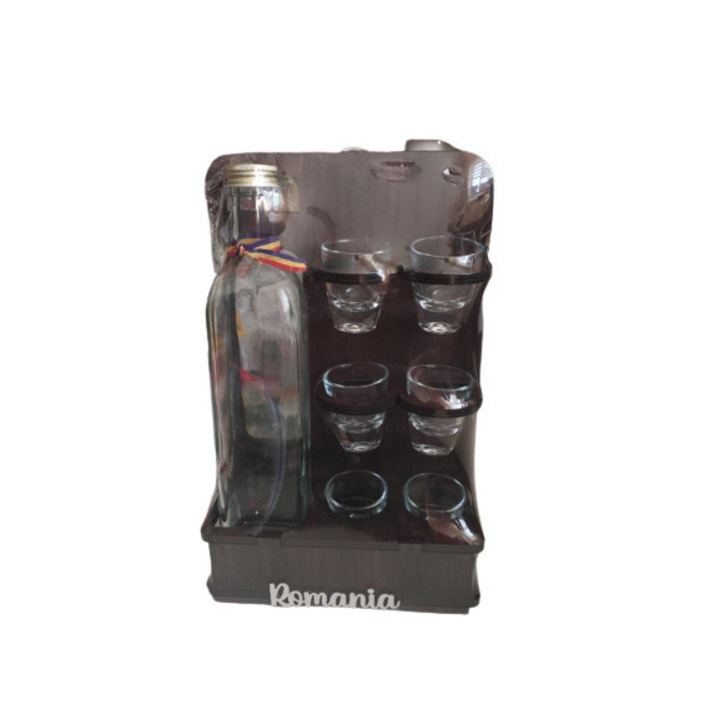 Suport stica si 6 pahare - 20x28, 6x9cm, Es 16898