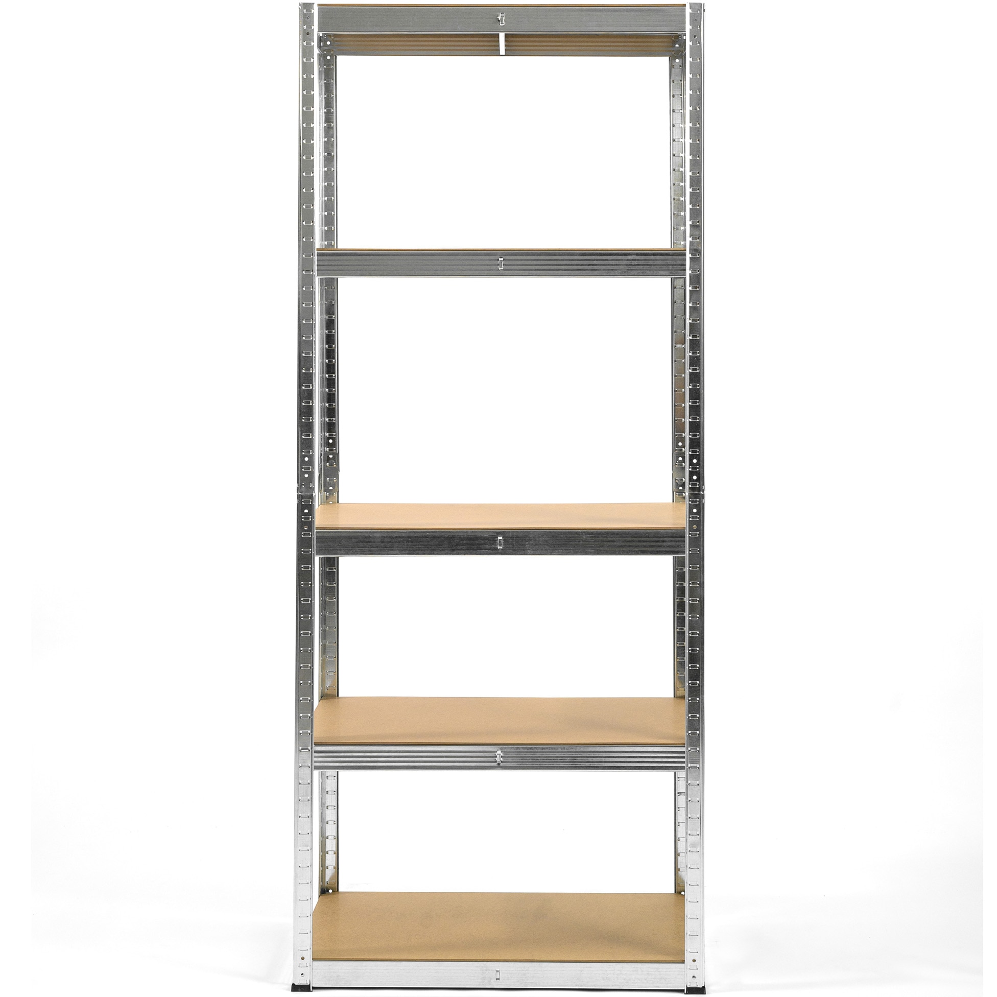 Raft Metalic SmartStorage 180x60x30cm, 5 polite MDF, 100 kg/polita, galvanizat, montaj prin clipsare