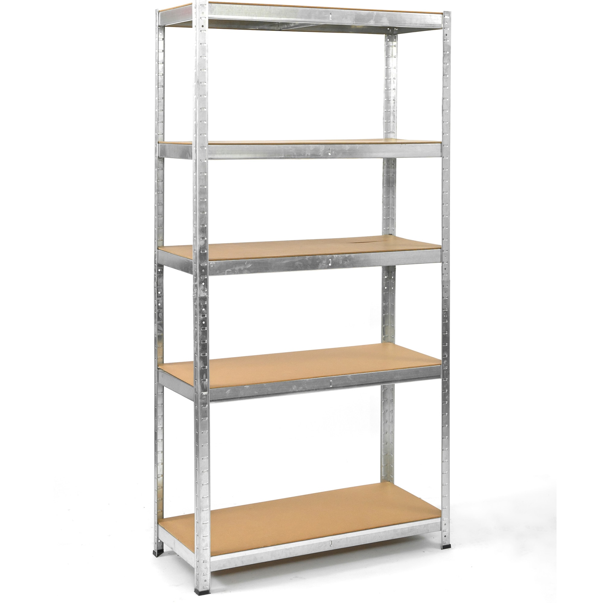 Raft metalic Smart Storage 180x90x50cm 5 polite MDF, 175kg/polita, galvanizat, montaj prin clipsare