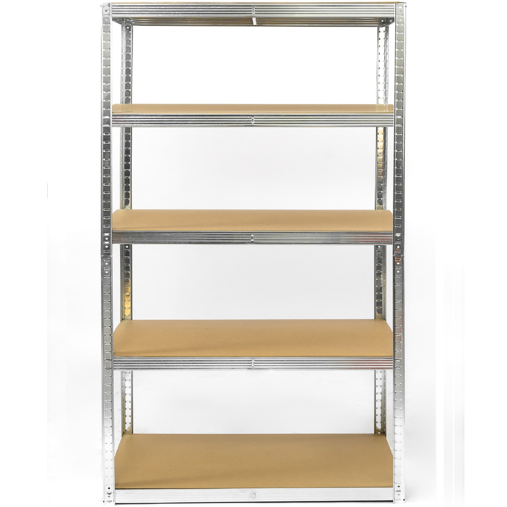 Raft metalic Smart Storage 180x100x60cm 5 polite MDF, 250kg/polita, galvanizat, montaj prin clipsare