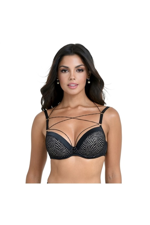 Sutien Push Up Miss Rosy cu Negru - 65499, Negru, 70B