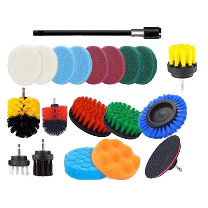 Комплект от 20 четки за почистване, пластмасови, многоцветни - eMAG.bg