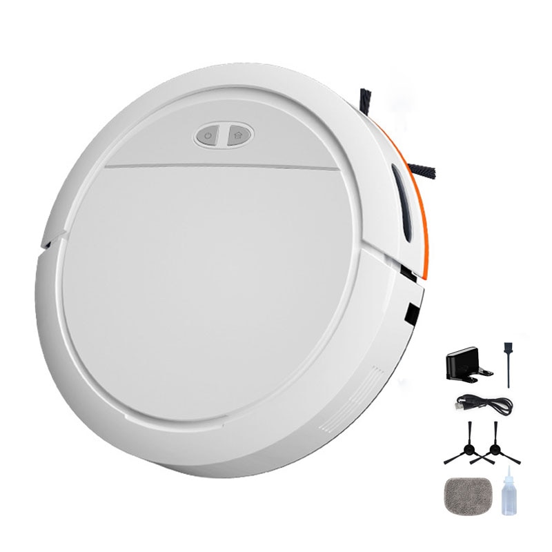 Robot de aspirare, EYUSALL, Control inteligent APP, Wi-Fi, Mop, 4000pa, Recipient praf 335ml, Recipient apa 100ml, 3000mAh, Alb