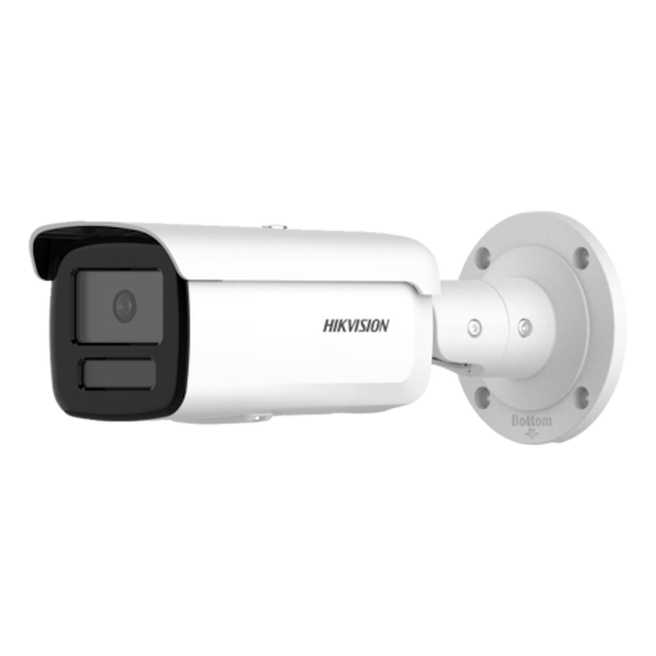 IP камера, Deep Learning, ColorVu, Dual Light, 8MP, 4mm обектив, IR 60m, WL 60m, PoE - HIKVISION DS-2CD2T87G2H-LI-4mm