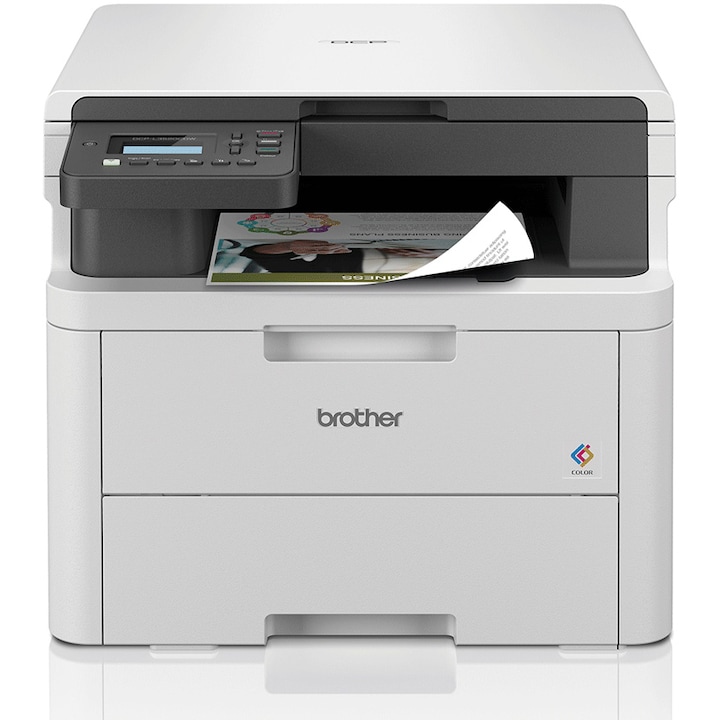 Мултифункционален лазерен цветен принтер Brother DCP-L3520CDW, A4