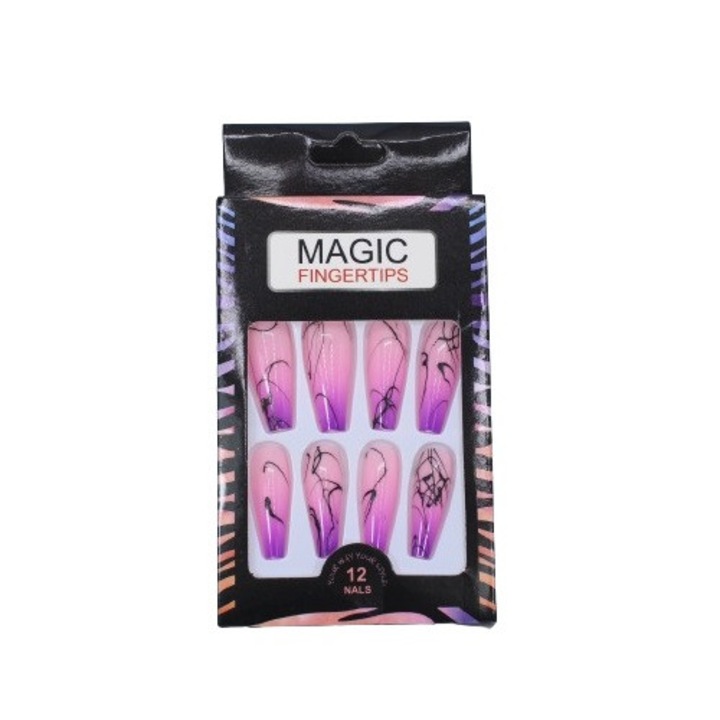 Комплект 12 Апликатор за декориране на нокти, Makeup, Nail Magic Fingertips, 02, 12 броя