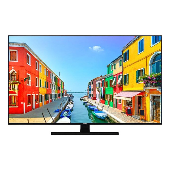 Televizor Daewoo D43DH55UQMS QLED UHD-4K, SMART, ANDROID TV, Wifi, Dolby Vision, 108 cm, Clasa F, Negru