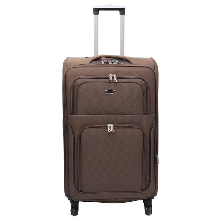 Troler de cabina My Travel R-744, dimensiune mica 20", 51x37x24cm, coffee