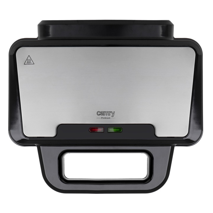 Sandwich Maker, Camry, CR3067, 2 In 1, Putere 1400W, Strat Antiaderent, Placa 26x14 cm, Depozitare Verticala, Dimensiuni 27x25x9 cm