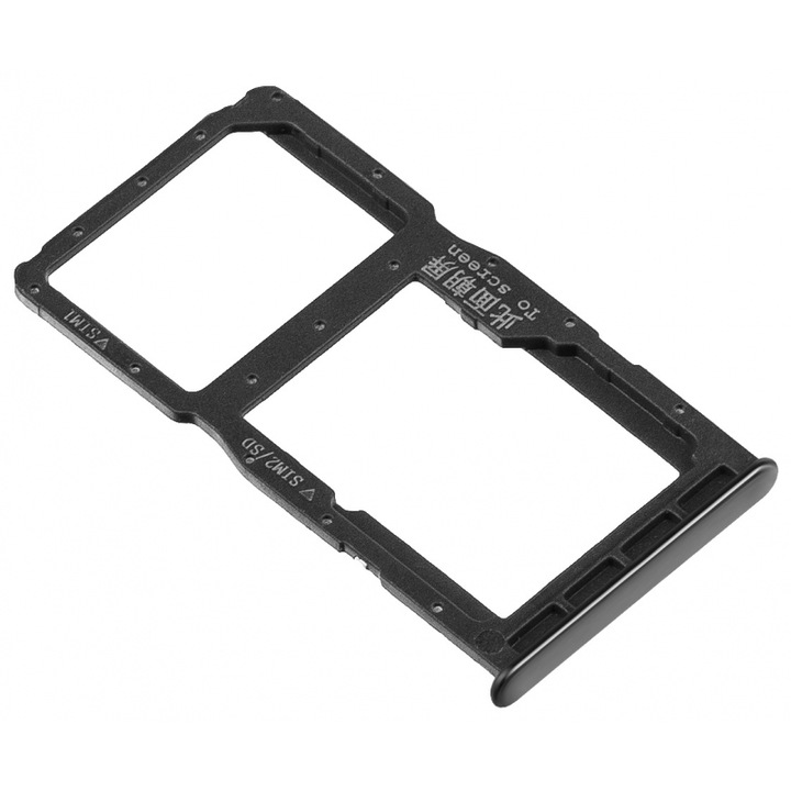 Suport SIM compatibil cu Huawei P30 Lite, metal, Negru