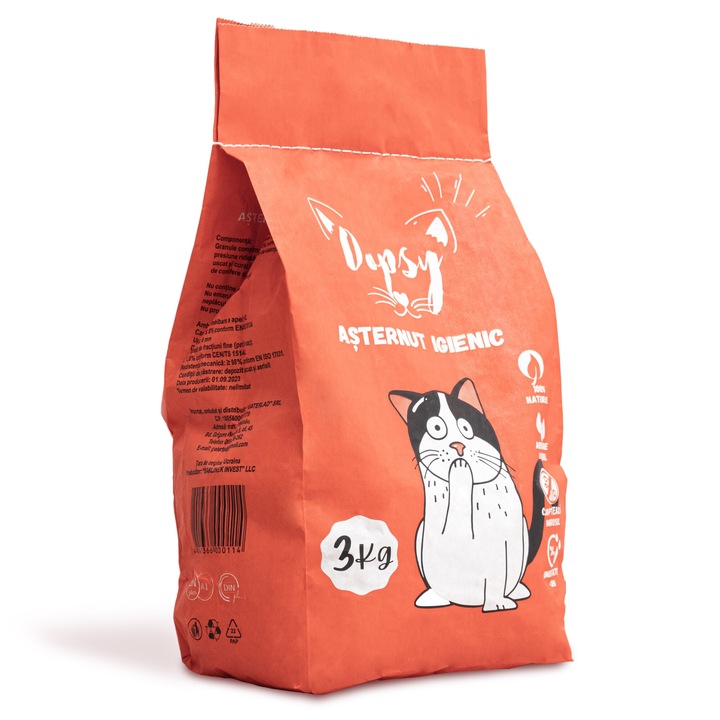 Asternut igienic pentru pisici Oopsy®, 3 kg, 10L