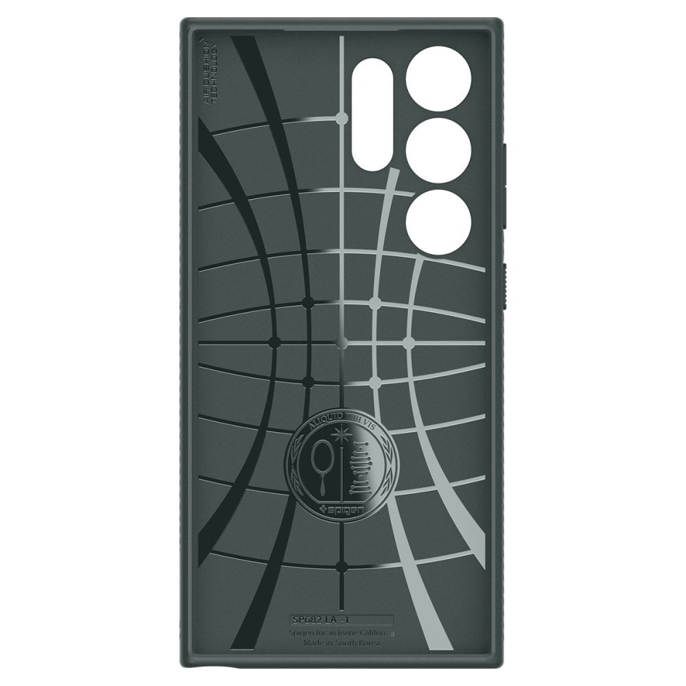 Husa pentru Samsung Galaxy S24 Ultra, Spigen Liquid Air, Abyss Green