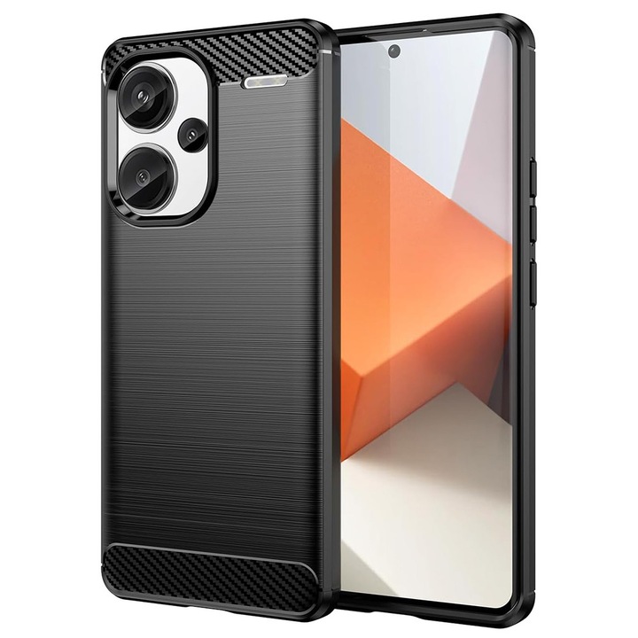 Husa pentru Xiaomi Redmi Note 13 Pro Plus 5G Techsuit carbon silicone black