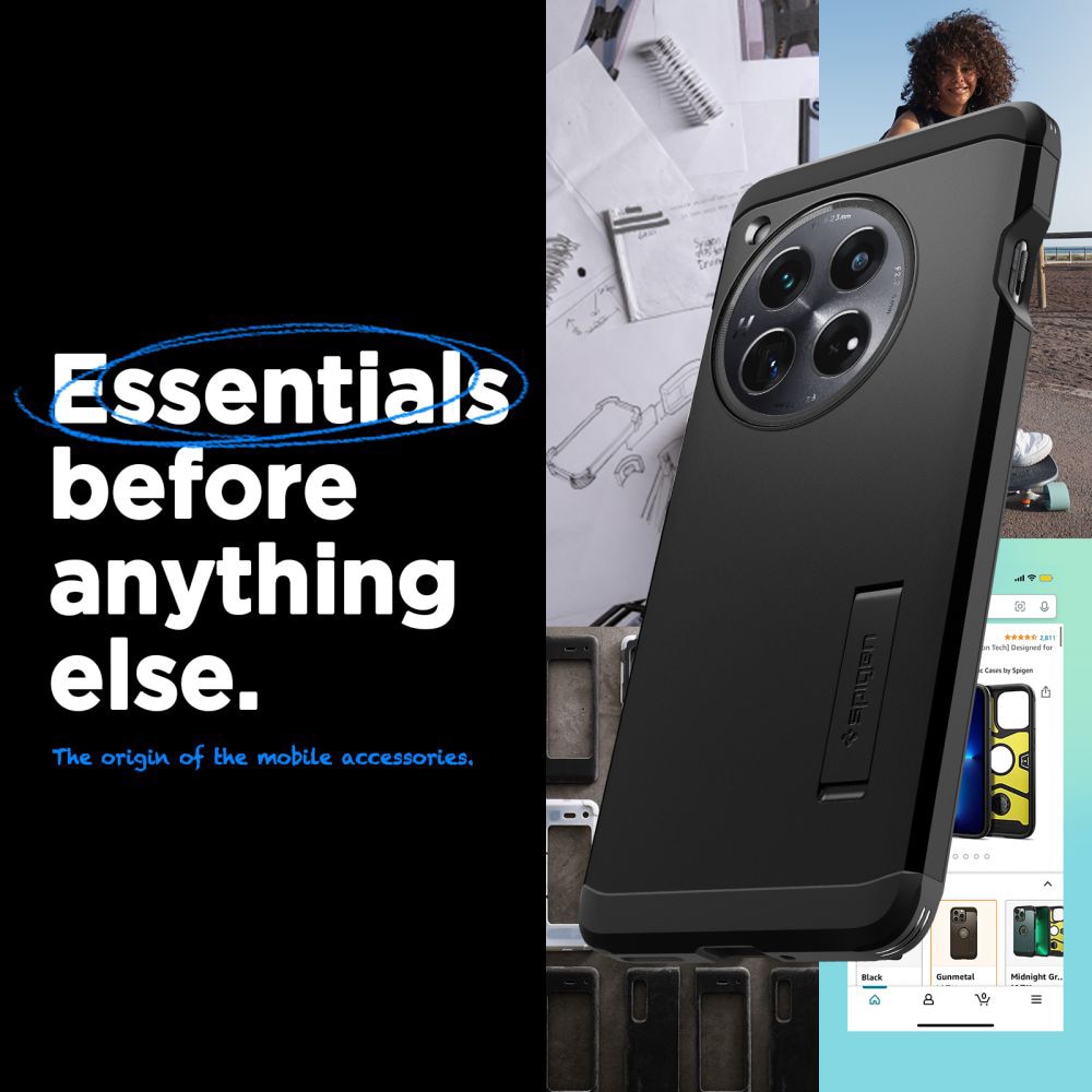Husa telefon, Spigen, Pentru OnePlus 12, Negru - eMAG.ro