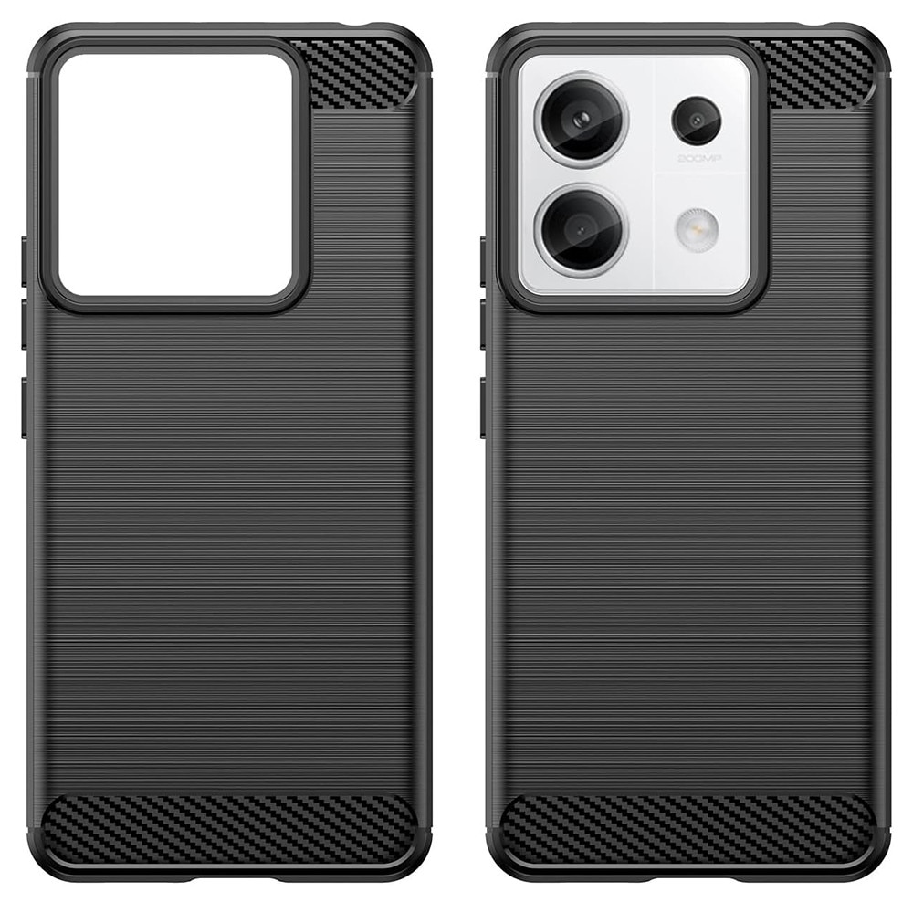 Husa pentru Xiaomi 15T Daden Carbon Flexibila Antisoc, Hybrid Antisoc, Negru