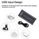 Incarcator pentru 8 acumulatori AA/AAA, NUODWELL, Alimentat prin USB, DC5V, incarcare independenta, protectie la suprasarcina si supratensiune, negru