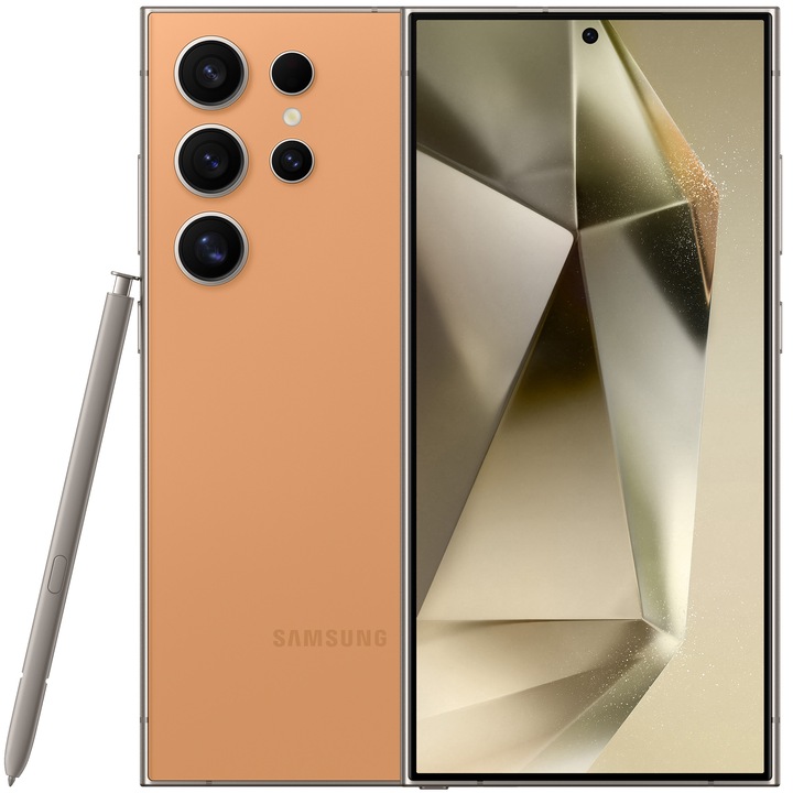 Мобилен телефон Samsung Galaxy S24 Ultra, 12GB RAM, 512GB, 5G, Titanium Orange