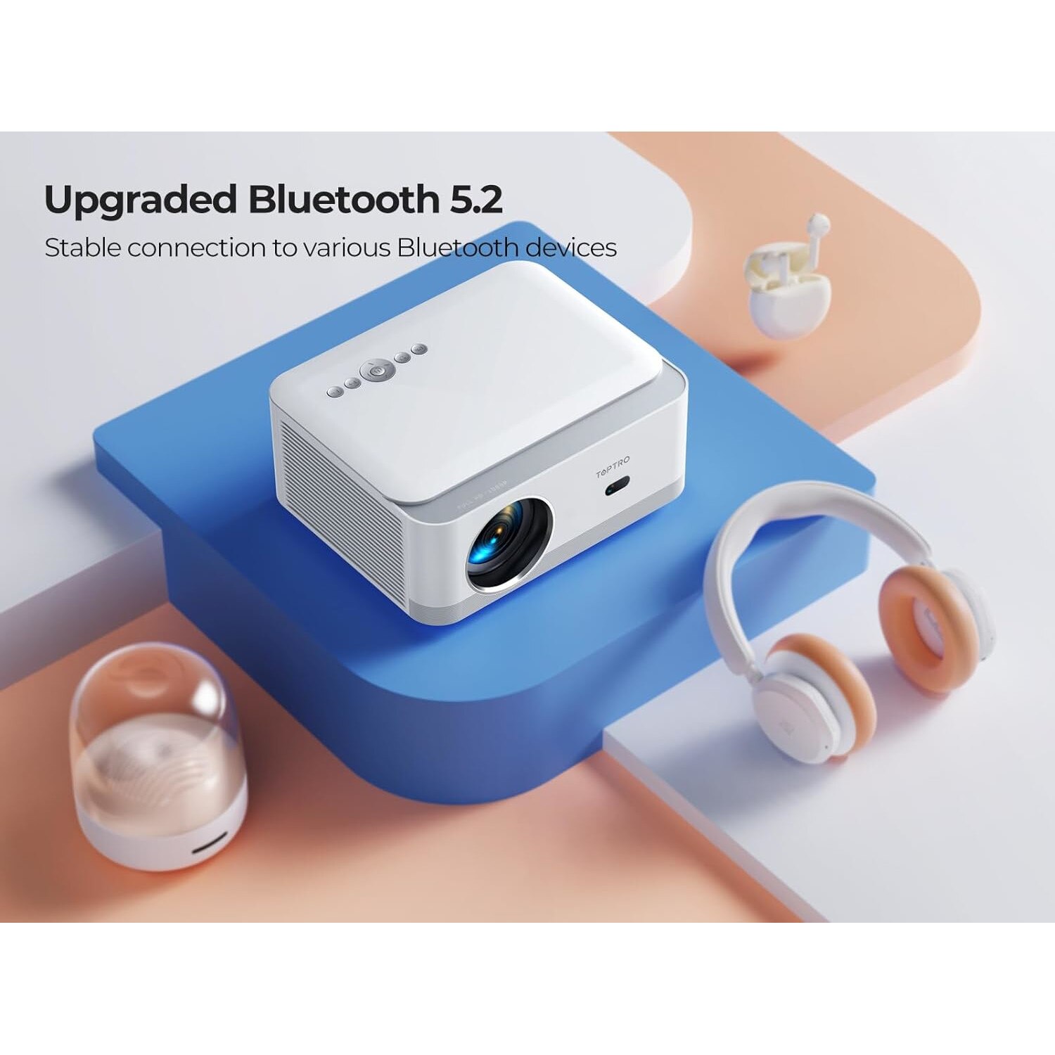 TOPTRO X6 プロジェクター 本体＋おまけ Videoproiector Toptro X6 WiFi 6 Bluetooth 500 ANSI Lumeni, Full HD