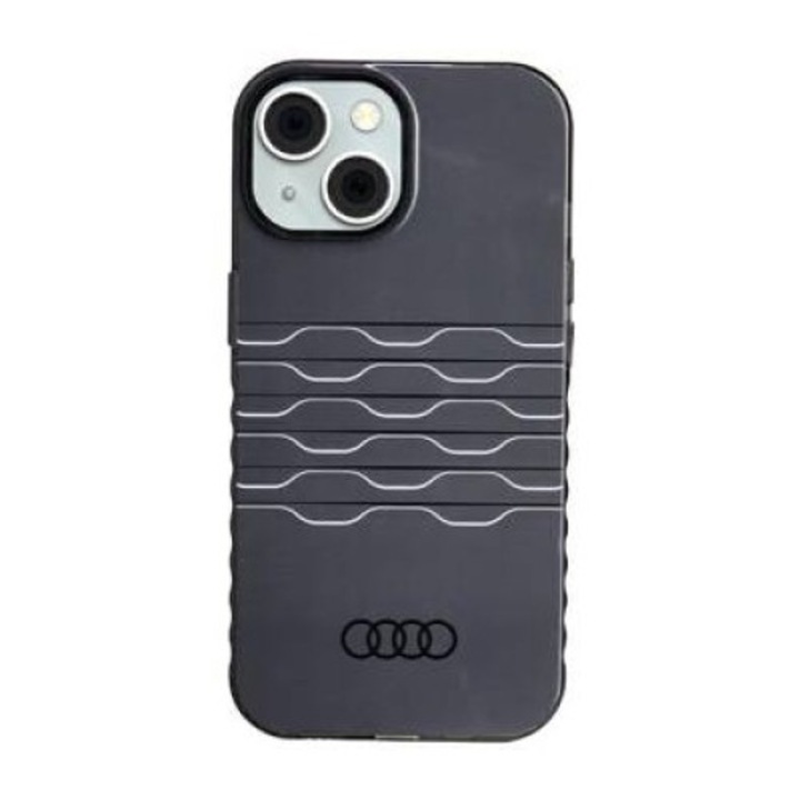 Audi IML MagSafe telefontok iPhone 15 / 14 / 13 6.1", fekete, kemény tok