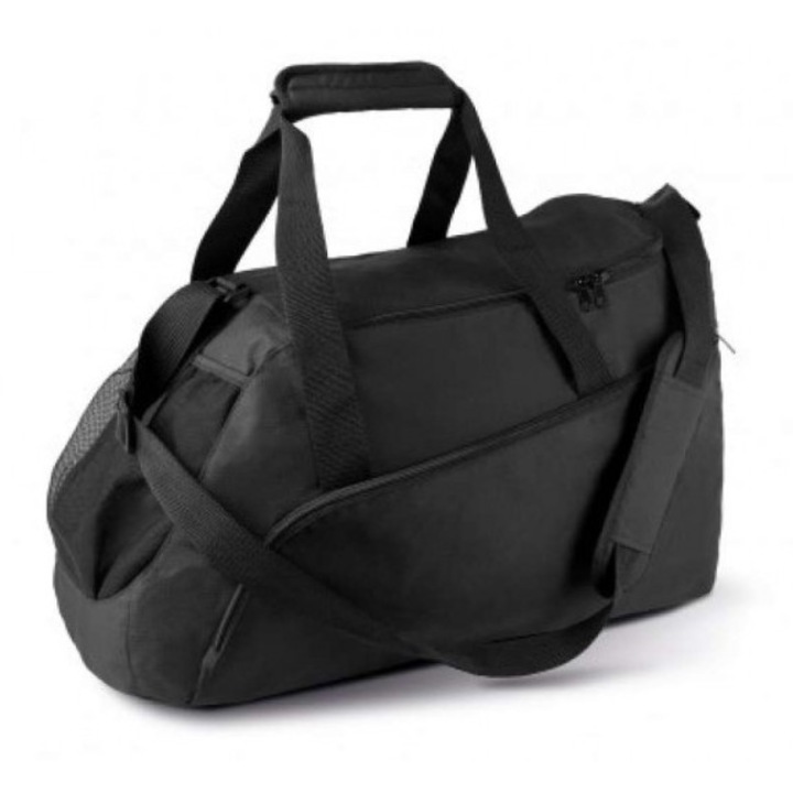 Geanta de sport din poliester, 55x30x28cm KI0607, Negru