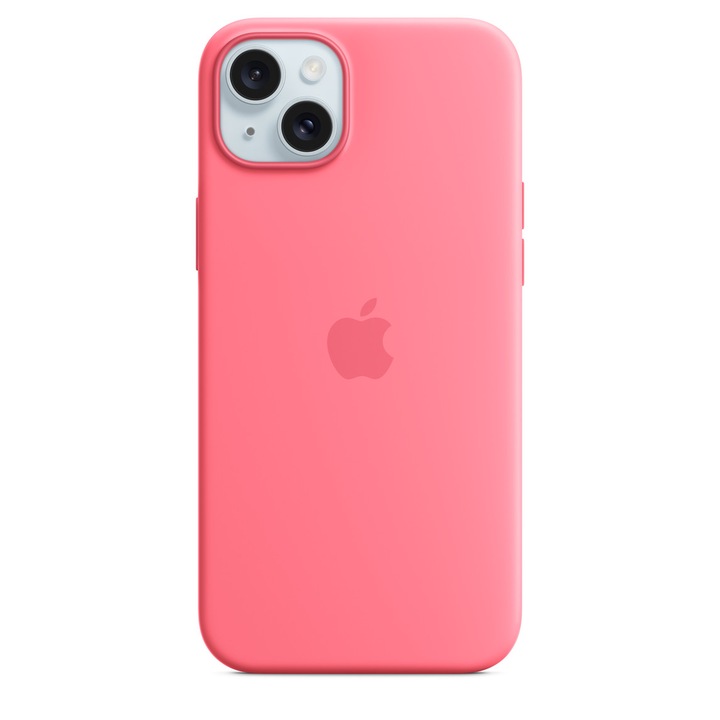 Предпазен калъф Apple Silicone Case with MagSafe за iPhone 15 Plus, Pink