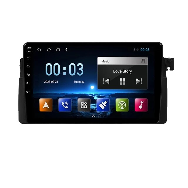 Sistem Carplay cu Control Vocal AI, Ecran IPS 12 inch, Conectivitate Wi
