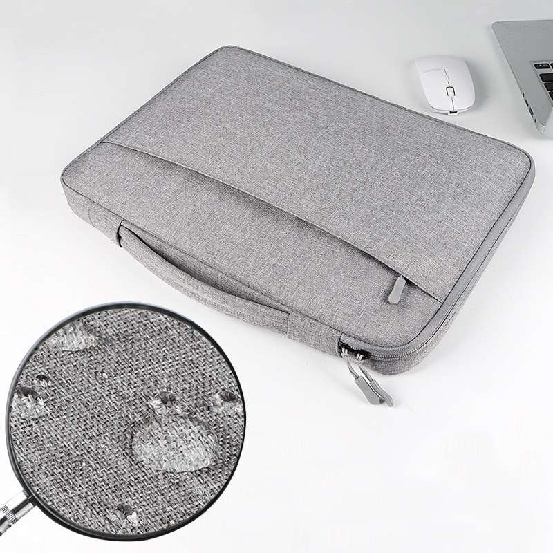 Husa laptop, Poliester, 14.1-15.4 inchi, Gri