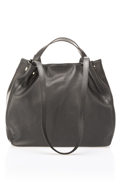 Massimo Castelli, Bőr válltáska, Koptatott fekete