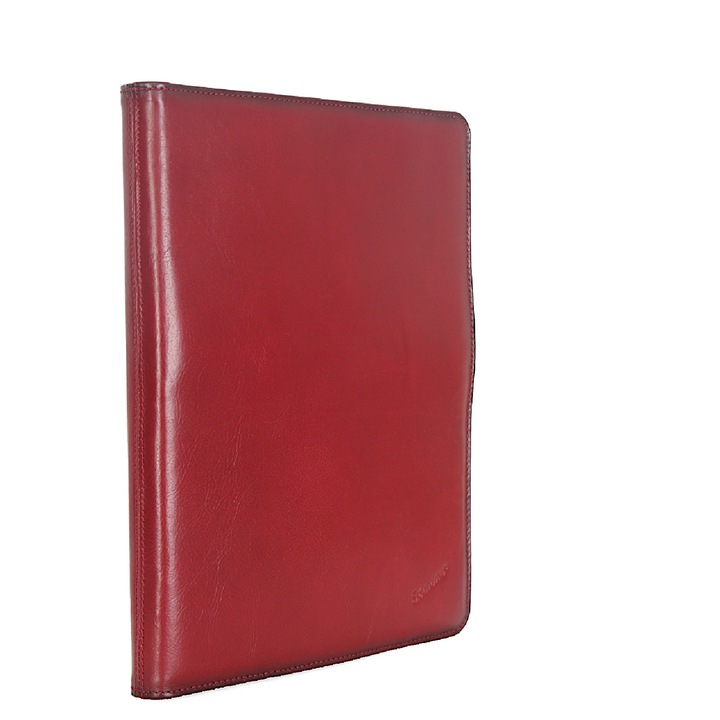 Valódi bőr aktatáska, Katana, bordó színben