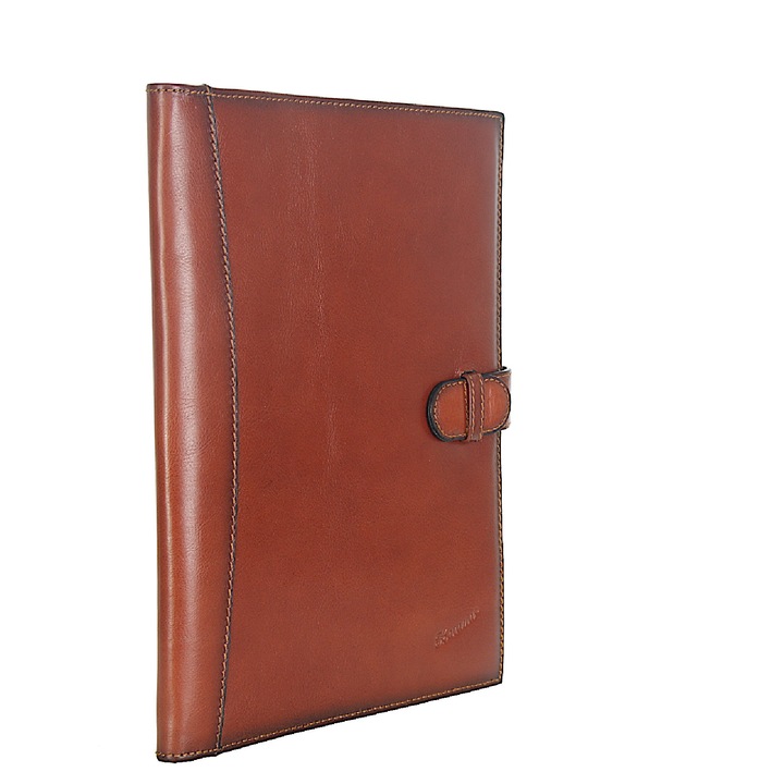 Valódi bőr aktatáska 83K68009.56 Katana, Barna