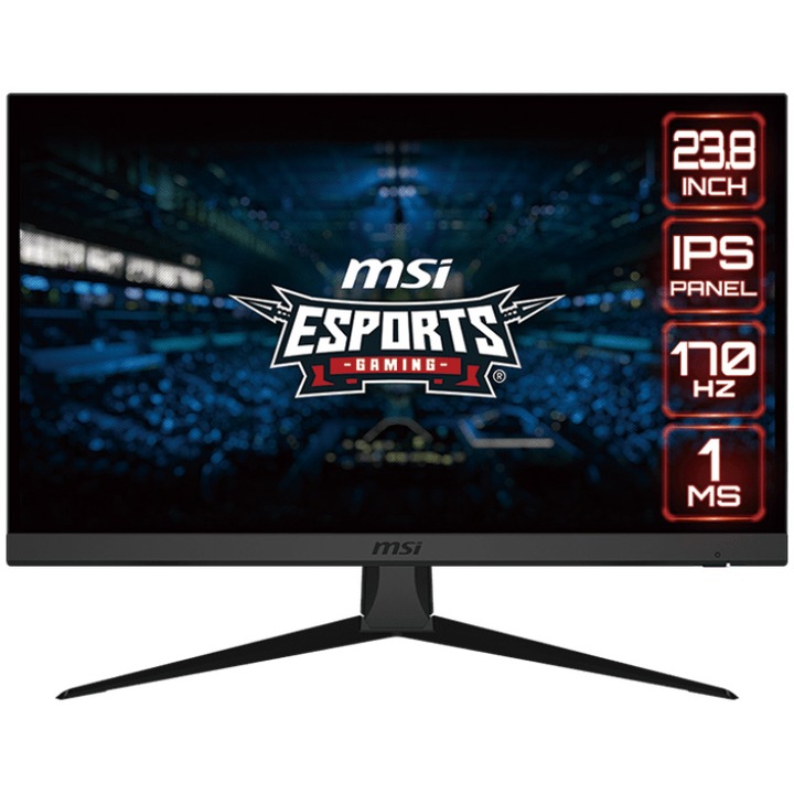 Monitor Gaming LED, MSI G2422 IPS, 23.8" Full HD, 170 Hz, Display Port & 2 HDMI, 1 ms, True Color, Night Vision