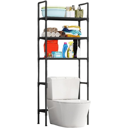 Raft modular etajera cu 3 polite deasupra vasului de toaleta, aliaje ...