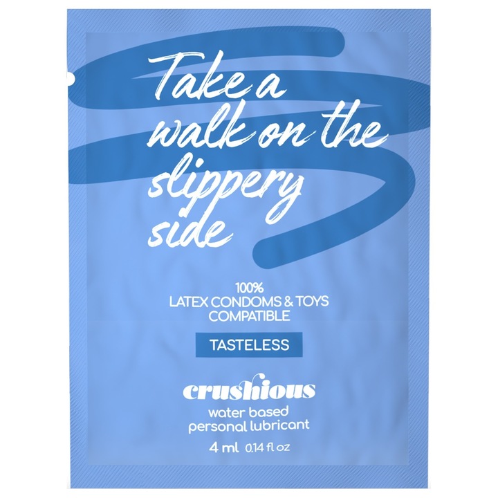 Vízbázisú síkosító, aroma nélkül, Crushious, 4 ml