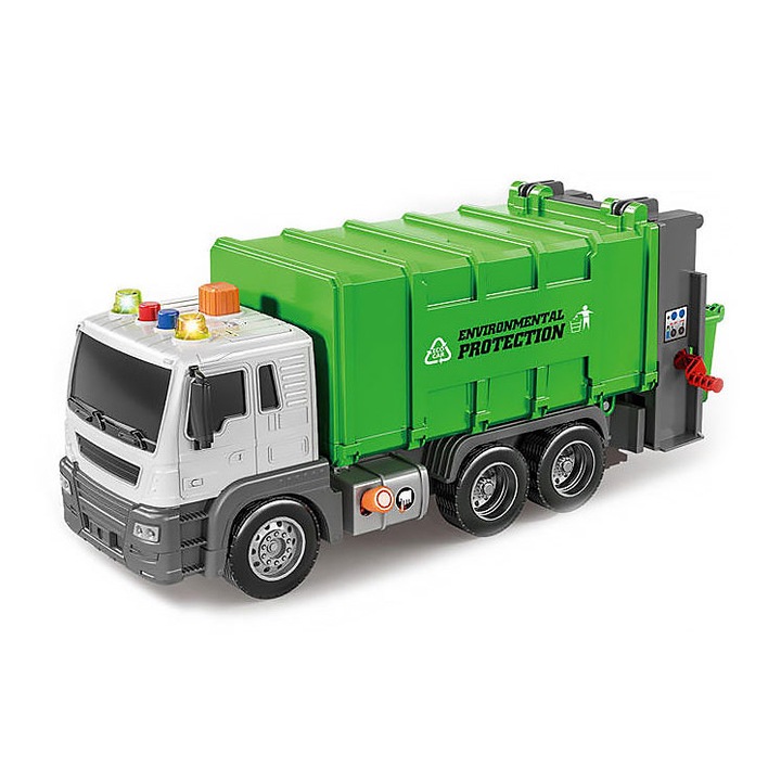 Camion mare de gunoi pentru masini cu cosuri cu lumini sonore