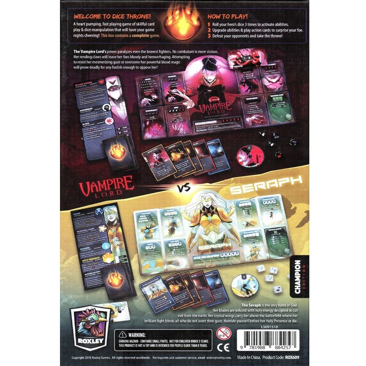 Joc Dice Throne Sezon 2 Box 4: Seraph vs. Vampire Lord - eMAG.ro