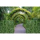 Paravan frunze artificiale pentru gard sau balcon, material PE rezistent UV, 50 cleme incluse, 100x300 cm, verde