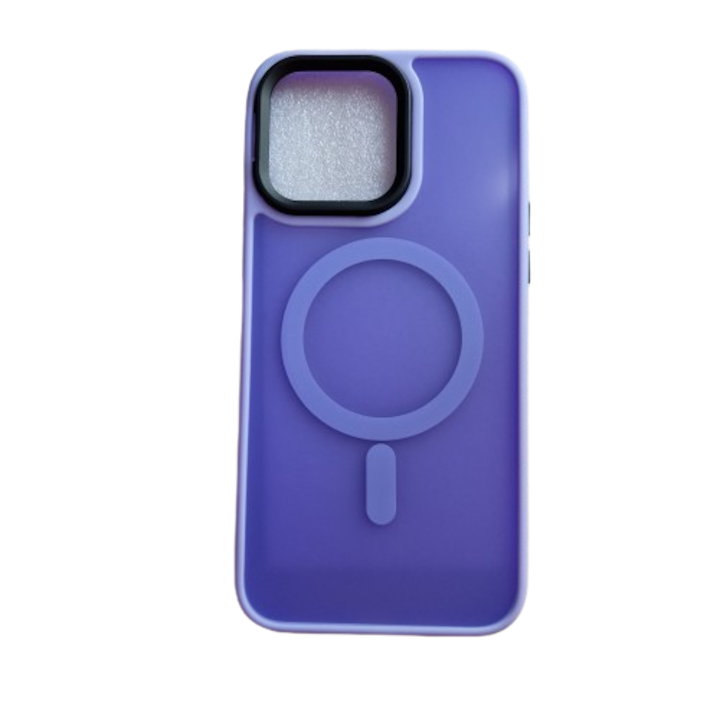 Husa Magnetic Luxury Hard Shell compatibila cu Iphone 15 Pro Max, Purple, TELGORBCS
