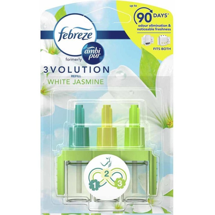 Utántöltő Febreze 3Volution White Jasmine szobafrissítő, 1x20ml