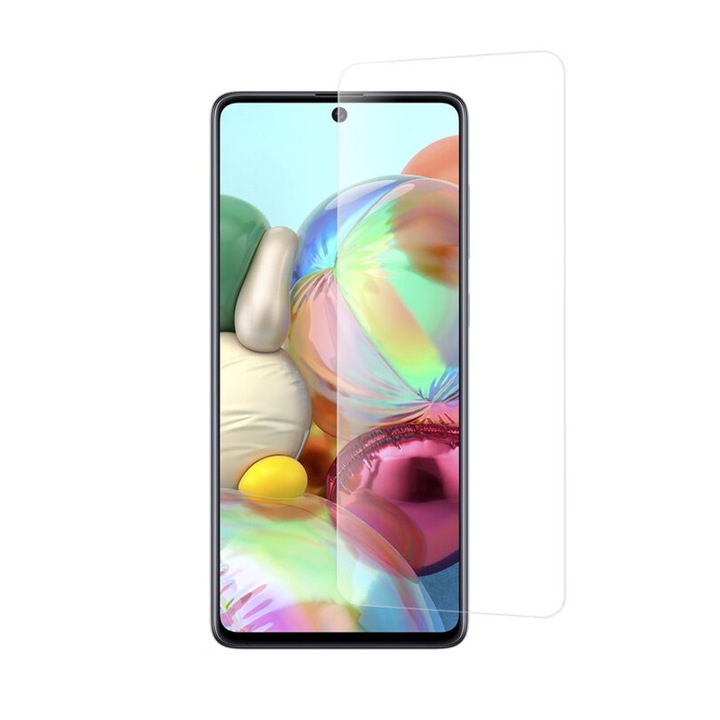 Samsung Galaxy A71 4G/A71 5G/Note 10 Lite/M51 készülékkel kompatibilis védőfólia, Clear Vision Glass, biztonságos üveg, átlátszó