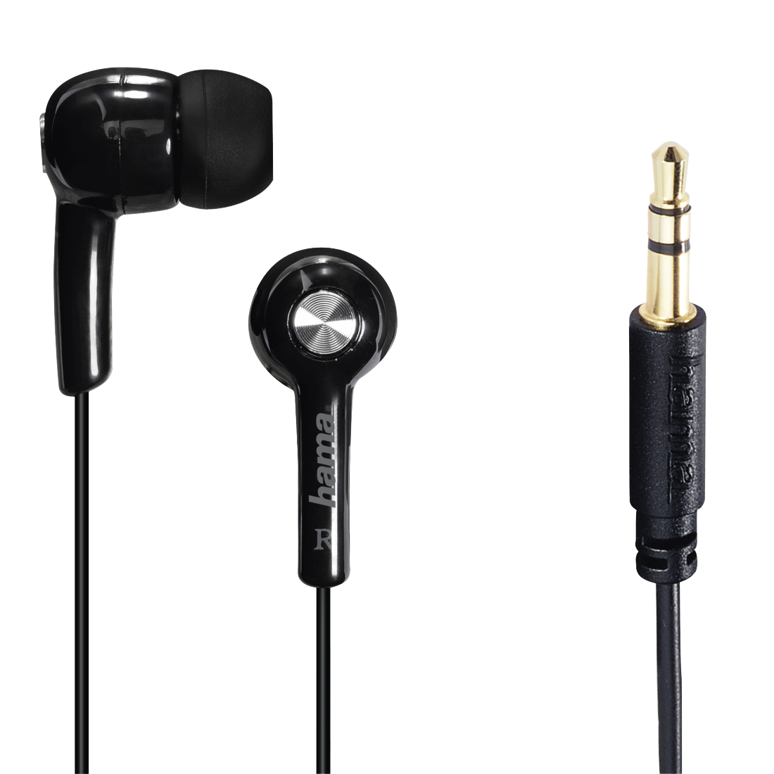 Casti stereo Hama Inear Ep, negre