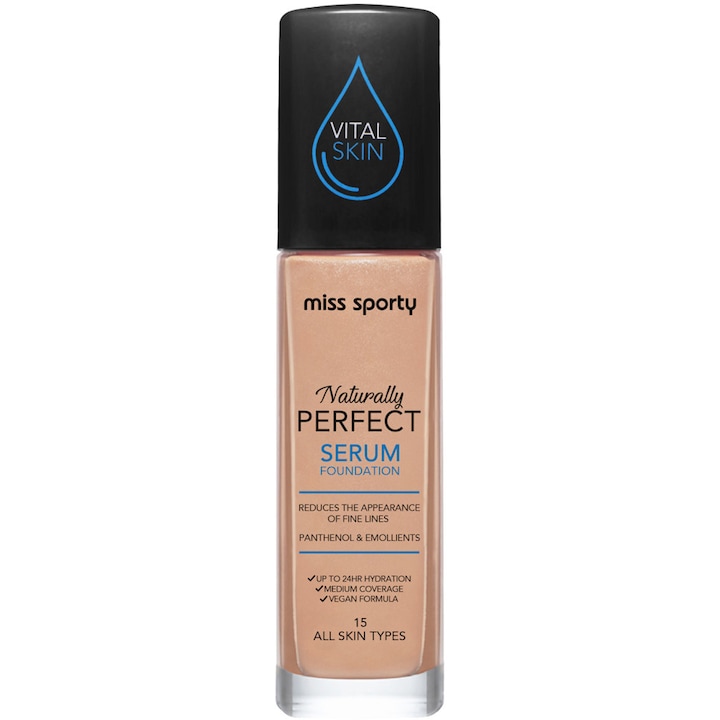 Fond de ten Serum Miss Sporty Naturally Perfect 15 Cold, 30 ml