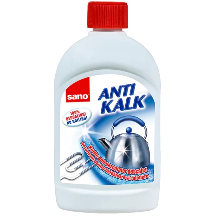 Set 4 x Solutie Anticalcar Electrocasnice Sano Anti Kalk, 500 ml
