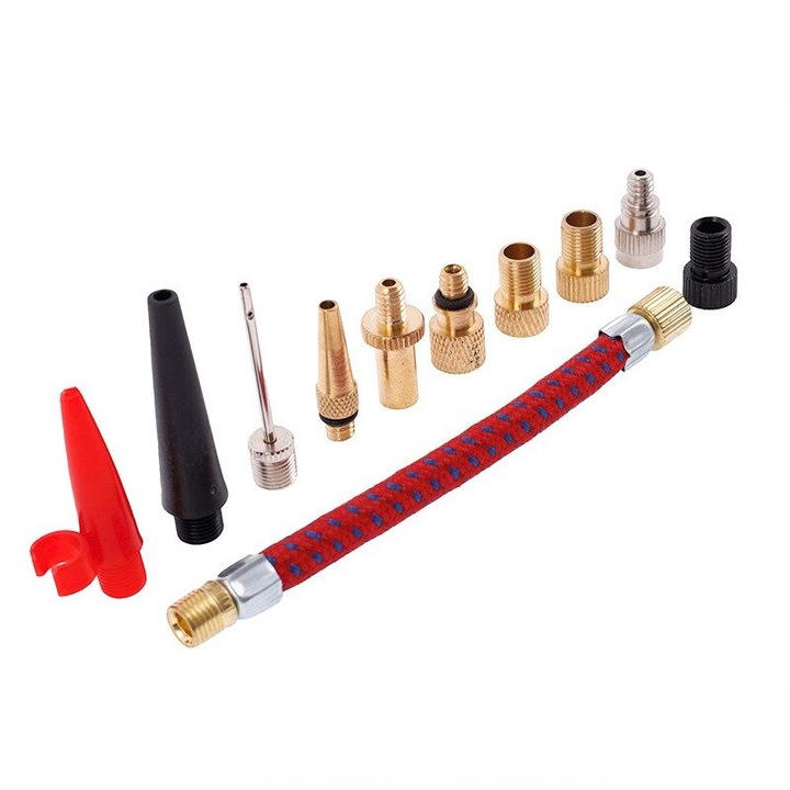 Set 11 adaptoare de umflare pentru pompa, compresor aer roti, mingi, etc, 11 bucati 63459 Carmotion