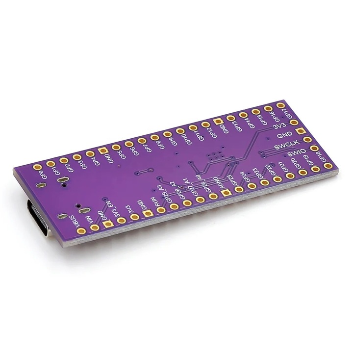 Microcontroler Raspberry Pi Pico Rp2040 16mb Flash Usb C Emagro 6865