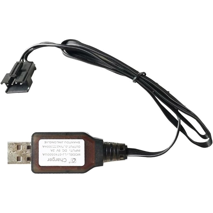 Универсален RC кабел за зареждане с SM-4P конектор за 2S 7.4V LiPo батерия - Съвместим с RC автомобили, самолети, дронове и лодки