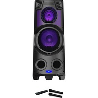 Boxa portabila activa Akai Party Speaker 500, 300W, Bluetooth, Radio FM, USB, Negru