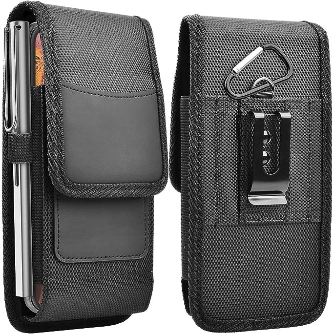 Toc pentru telefon mobil, Supertina, Nailon, Pentru Samsung Galaxy S24 Ultra/S23/iPhone 15 Pro Max, Gri