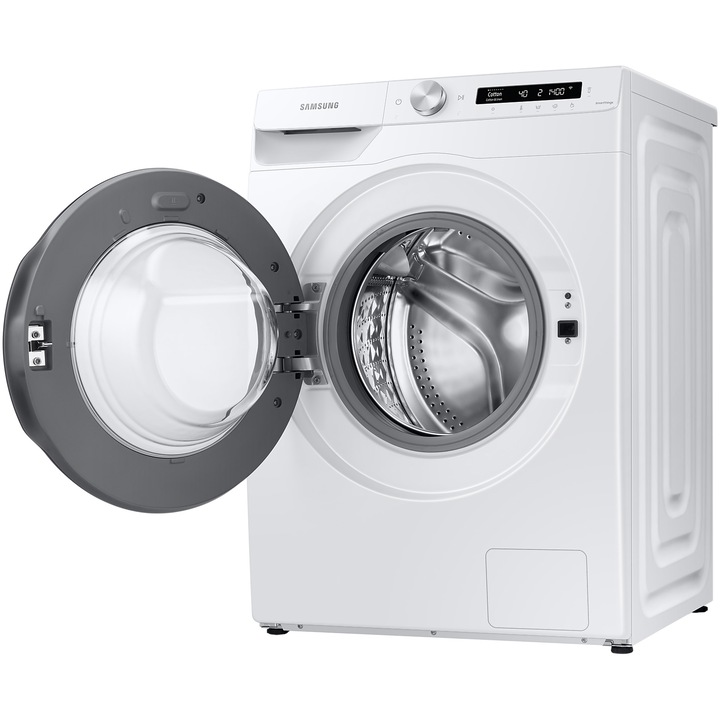 Masina de spalat rufe Samsung WW80T534DAWAS7, 8 kg, 1400 rpm, Clasa A, Motor Digital Inverter, Eco Bubble, Auto Dispenser, Steam Wash, WiFi Smart Things, AI Control, Alb