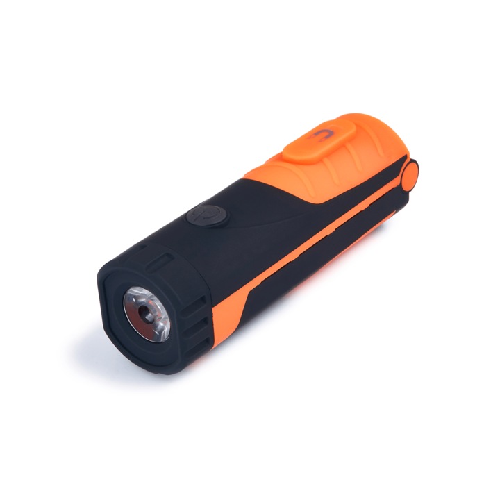 Lanterna LED 3 in 1 3W COB + 1W LED, alb rece (6000K), cu baterii 3xAA