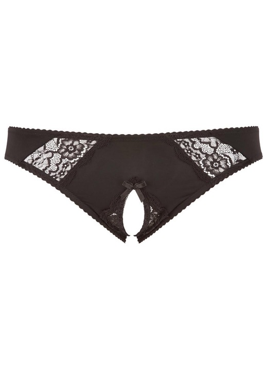 Szexi bugyi, Cottelli, poliamid, fekete, XL INTL